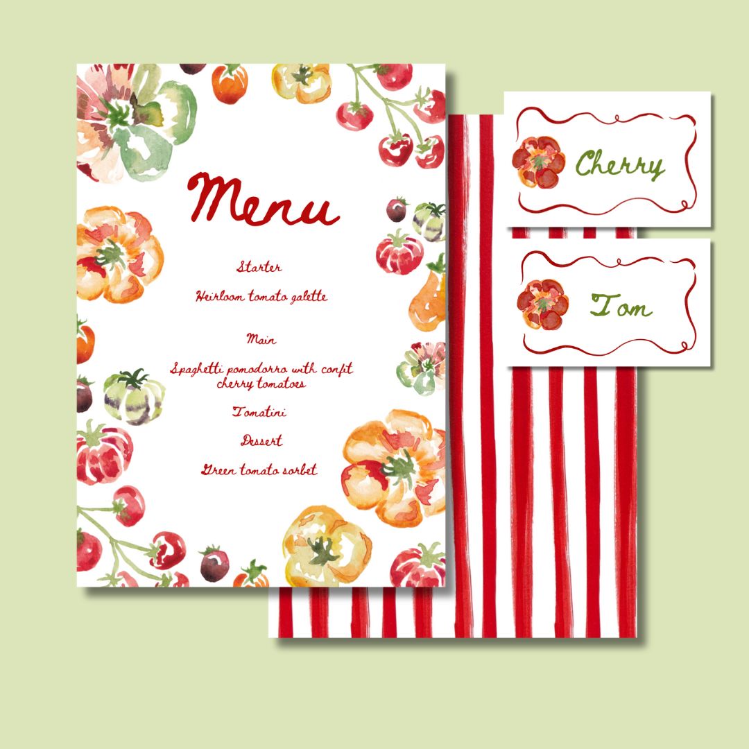 Tomato menu Template