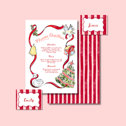 Classic Christmas Menu template