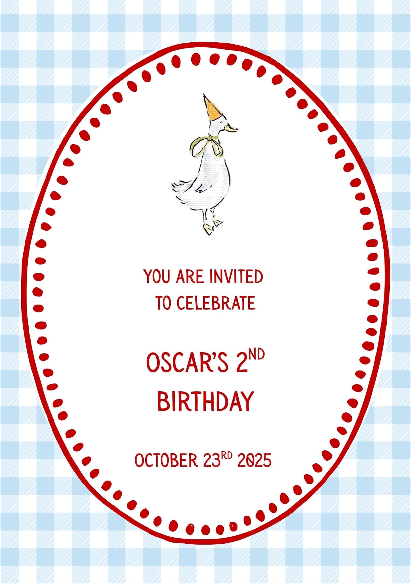 Children's Birthday Invite Template