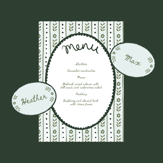 Picnic Menu Template