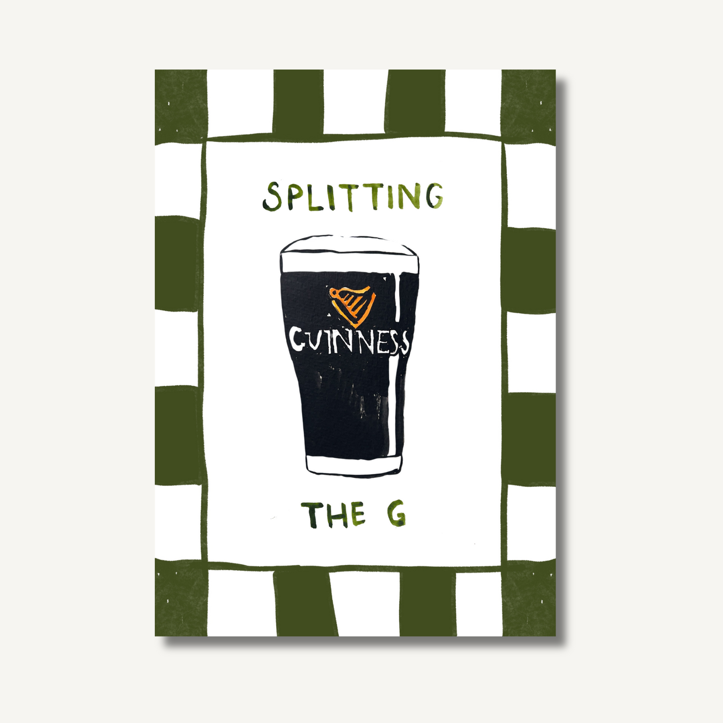 "Splitting the G" Print