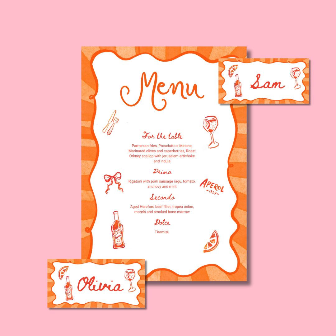 Spritz Menu Template